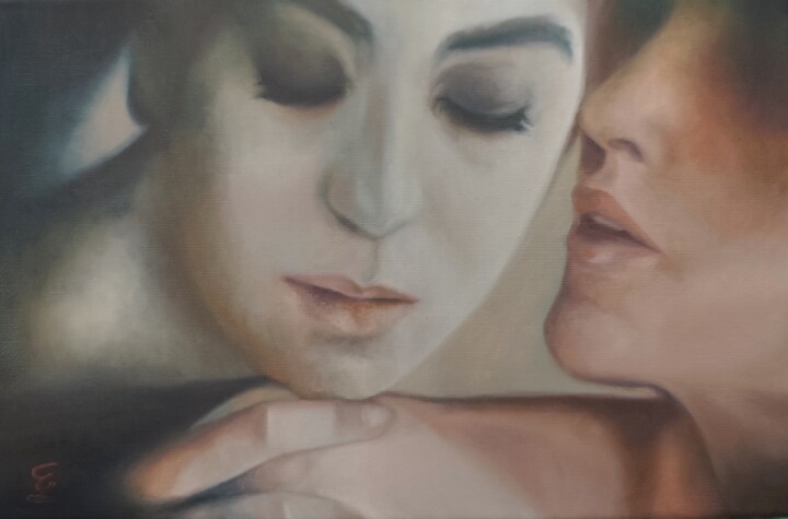 Painting titled "Your comfort VI " D…" by Veronica Ciccarese, Original Artwork, Oil