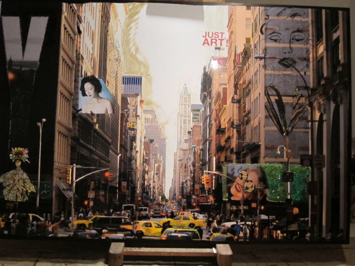 Painting titled "New York" by Chomienne, Original Artwork