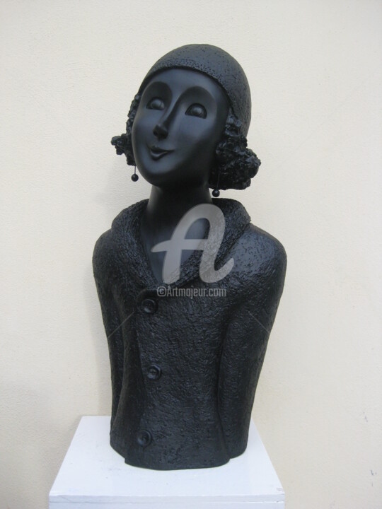 Sculpture intitulée "Maty" par Véronique Clanet, Œuvre d'art originale, Résine