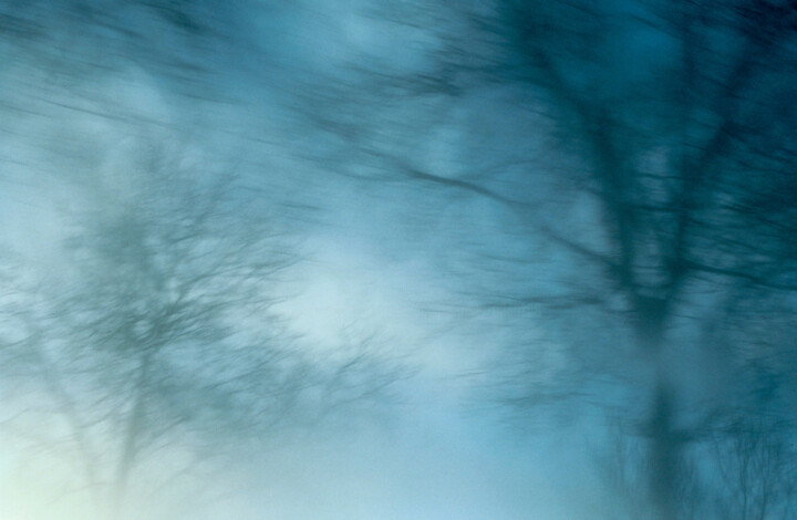 Photography titled "Blue(s), paysage ém…" by Véronique Durruty, Original Artwork, Analog photography