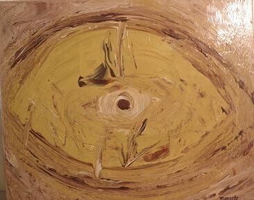 Peinture intitulée "L'oeil" par Véronique Keraudy, Œuvre d'art originale, Acrylique