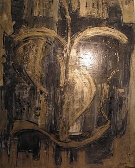 Peinture intitulée "Le vase brisé" par Véronique Keraudy, Œuvre d'art originale, Acrylique Monté sur Châssis en bois