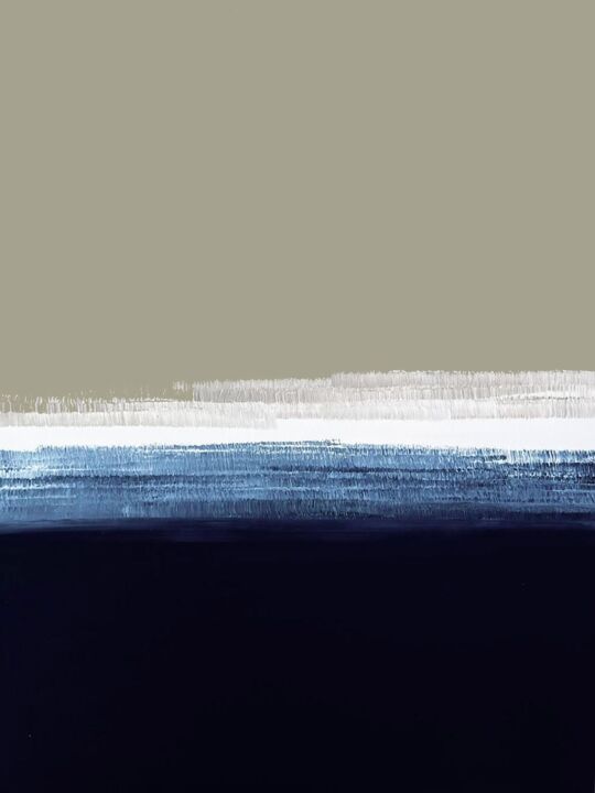 Peinture intitulée "Argile bleue" par Véronique Parra, Œuvre d'art originale, Acrylique