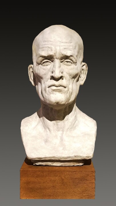 Sculpture intitulée "Vieil Homme" par Pico Sculpteur, Œuvre d'art originale, Résine