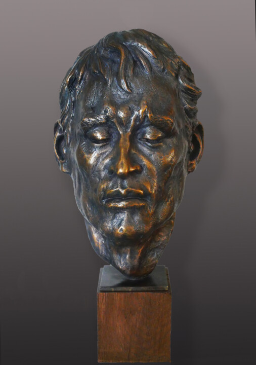 Skulptur mit dem Titel "Désenchanté Bronze" von Pico Sculpteur, Original-Kunstwerk, Bronze
