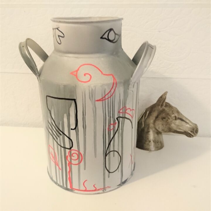 Design intitulée "Pot L'oeuf ou la po…" par Véronique Tête De L'Art, Œuvre d'art originale, Art de la table