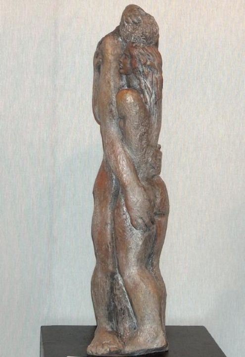 Sculpture titled "Grand couple" by Véronique Viala, Original Artwork