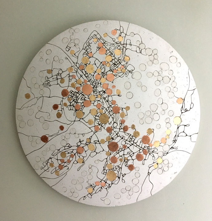 Sculpture intitulée "NETWORKS" par Vero Reato, Œuvre d'art originale, Béton