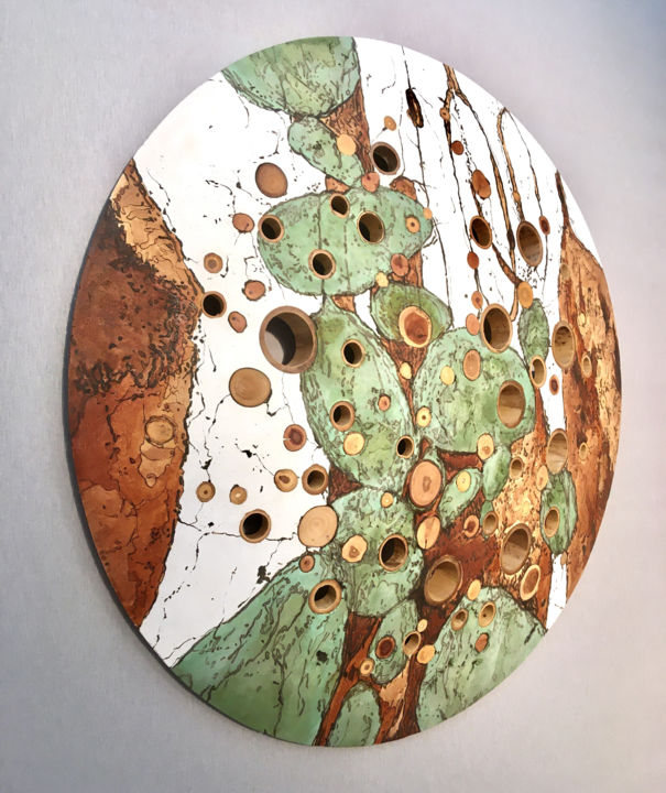 Sculpture titled "AMAZONIA 19" by Vero Reato, Original Art, Concrete