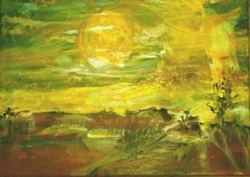 Pintura intitulada "Sunrise for Cassie" por Veryan Edwards, Obras de arte originais