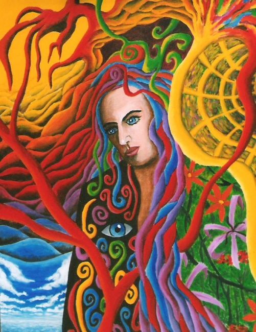 Pintura titulada "Queen of Chaos" por Vesa Peltonen, Obra de arte original
