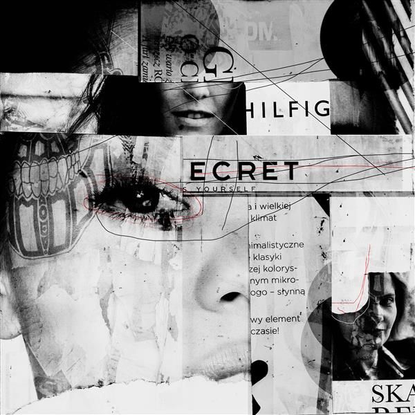 Digital Arts titled "The secret of life" by Tomasz Rolko, Original Artwork, Collages