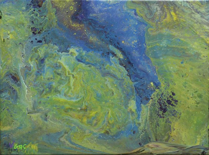 Peinture intitulée "Cosmos" par Vgas, Œuvre d'art originale, Acrylique