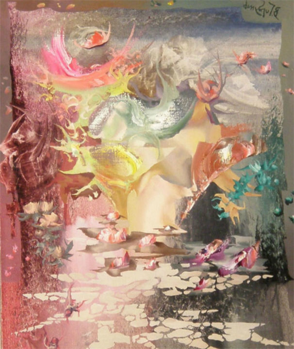 Картина под названием "Abyss" - Владимир Горбунов, Подлинное произведение искусства, Масло