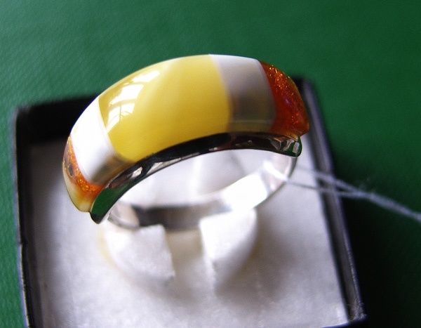 Design titled "amber ring "A"" by Vyacheslav Mishin, Original Artwork, Jewelry