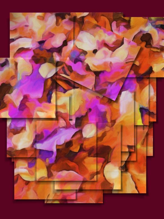 Arte digitale intitolato "Autumn Leaves" da Viajacobi, Opera d'arte originale, Pittura digitale