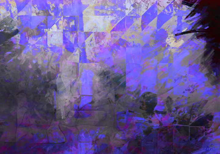 Digitale Kunst mit dem Titel "Patches of Medium S…" von Viajacobi, Original-Kunstwerk, Digitale Malerei