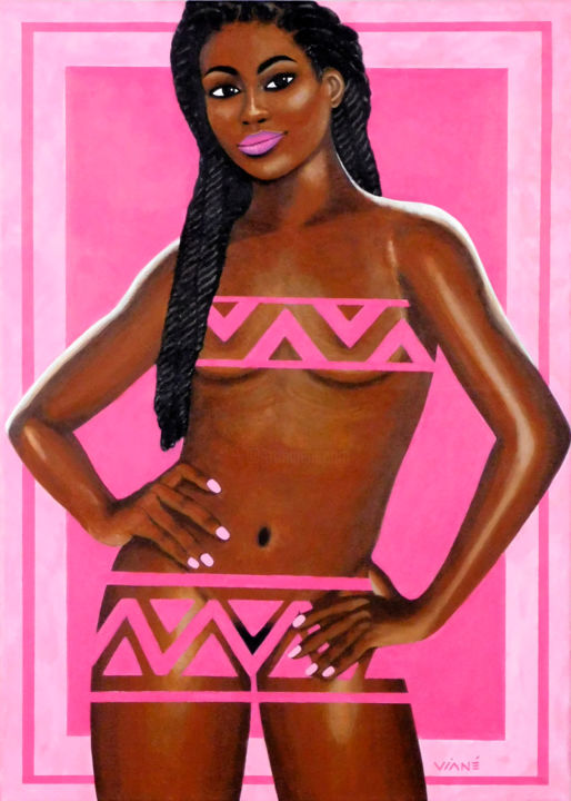 Peinture intitulée "Mousso 36" par Viané, Œuvre d'art originale, Acrylique