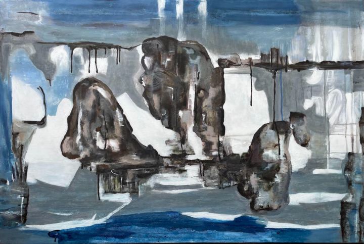 Peinture intitulée "For the Love of Whi…" par Vibhak_art Kapur, Œuvre d'art originale, Acrylique