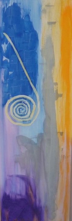 Peinture intitulée "spiraldeux" par Vibien Hobarte, Œuvre d'art originale, Acrylique