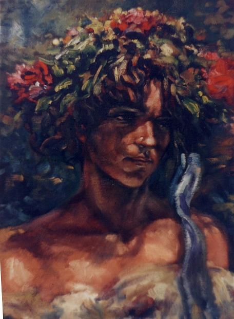 Painting titled "niñ" by Vicen Montesinos, Original Artwork