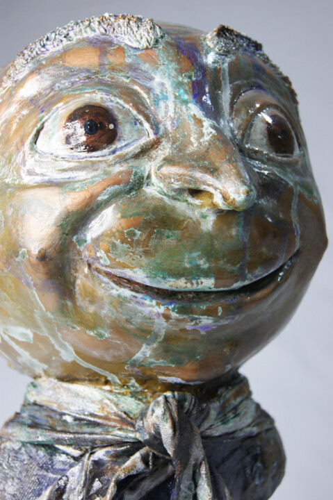 Sculpture titled "Gru" by Vicente Pereira Da Silva (Vicente Silva), Original Artwork, Polymer clay