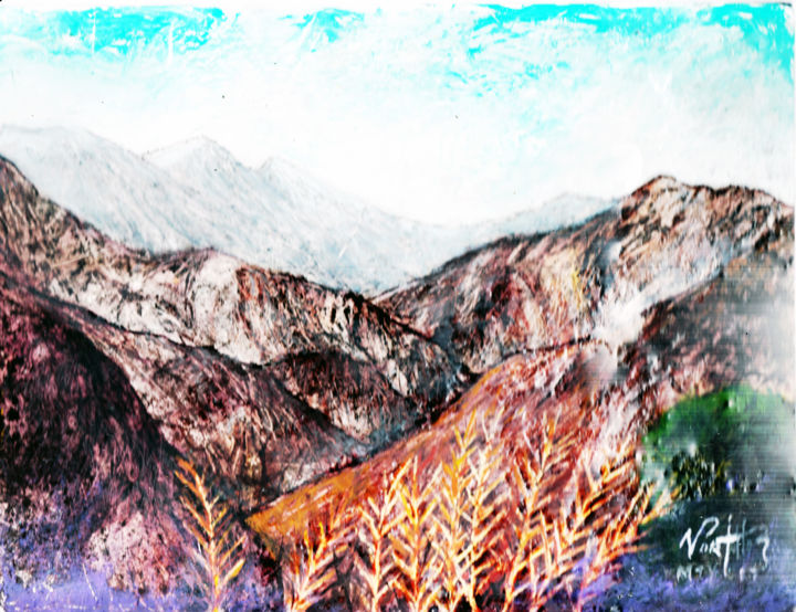 Painting titled "0030-Sierra Madre d…" by Vicente Portillo O Vincent Of Houston, Original Artwork