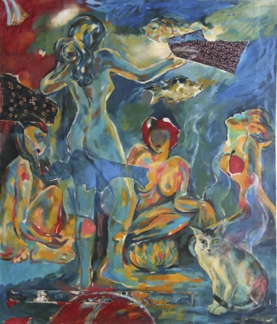 Картина под названием "The Magic Woman" - Vichian, Подлинное произведение искусства