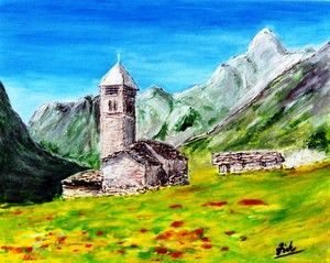 绘画 标题为“Alpes de Provence/…” 由Vickx, 原创艺术品, 油