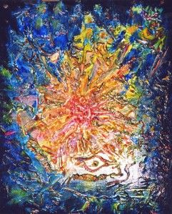 Schilderij getiteld "Explosion de la mat…" door Vickx, Origineel Kunstwerk