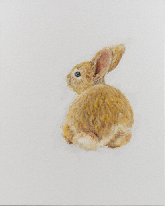 绘画 标题为“Bunny 1 Golden Sere…” 由Victo, 原创艺术品, 油