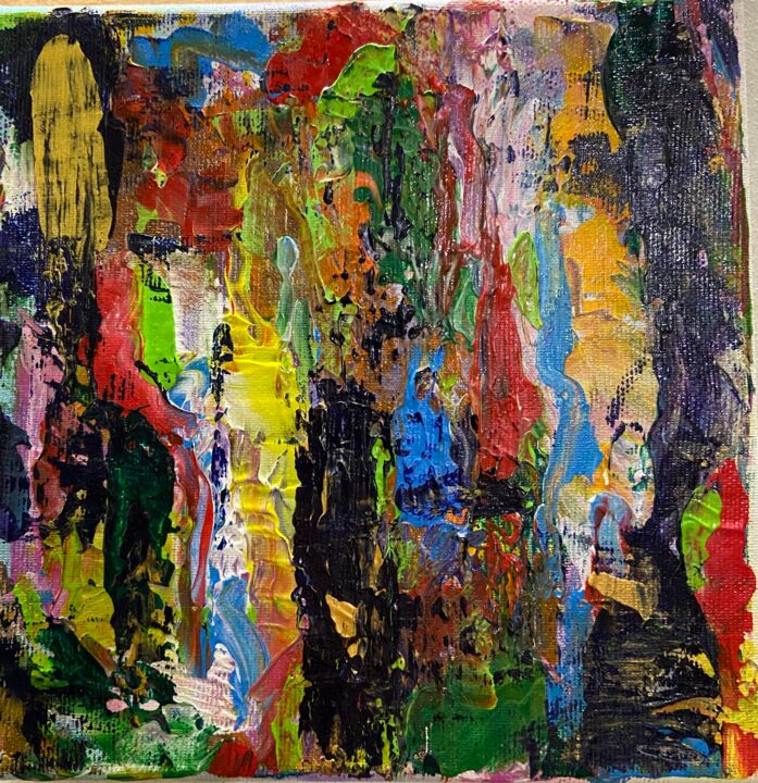 Painting titled "Greek Gods" by Victor Dereveankin, Original Artwork, Acrylic