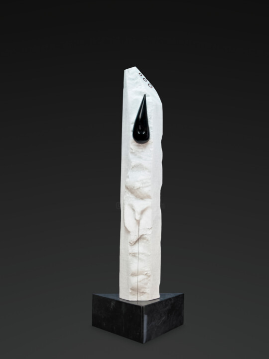 Sculpture titled "Tocando el cielo" by Victor Hugo Sanchez, Original Artwork, Stone