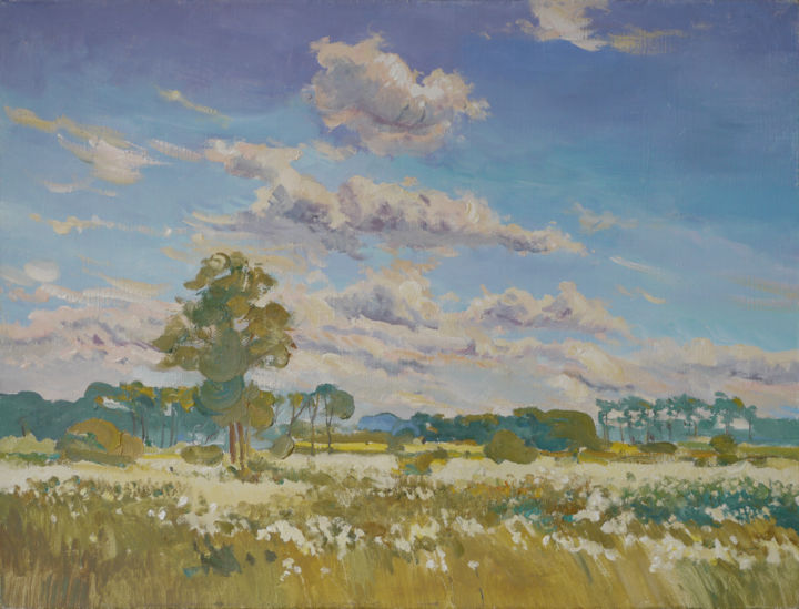 Painting titled "Beginning of Summer" by Victor Onyshchenko, Original Artwork, Oil