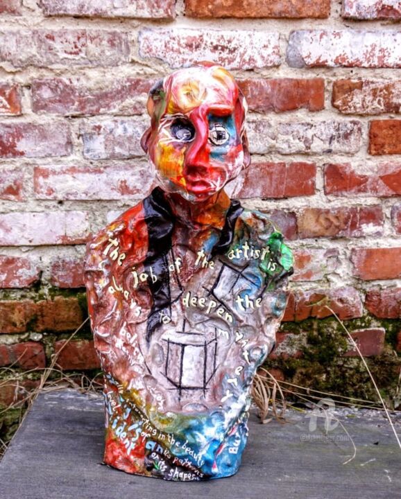 Sculpture intitulée "Francis Bacon" par Victor Prodanchuk, Œuvre d'art originale, Glace