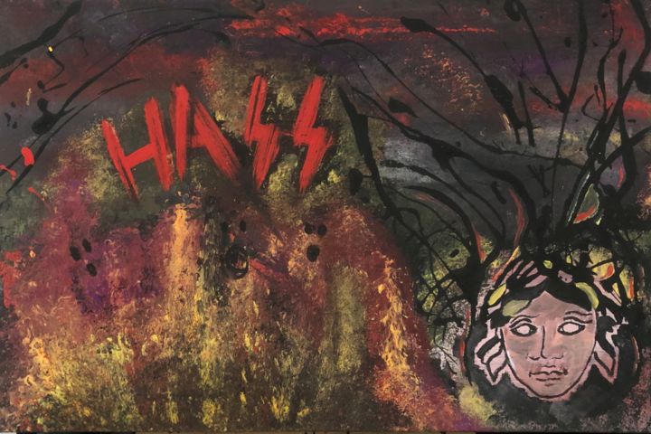 Pintura titulada "Hass" por Víctor Rodríguez, Obra de arte original, Acrílico