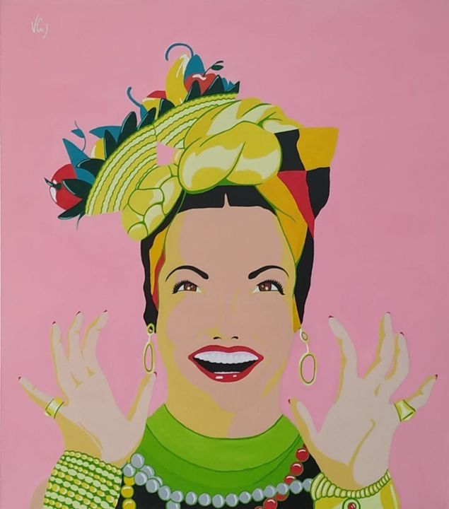 Painting titled "Carmen" by Victor Cruz, Original Artwork, Acrylic