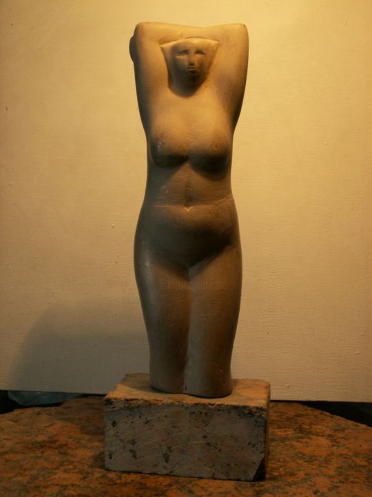 Skulptur mit dem Titel "2013.jpg" von Victor Gribov, Original-Kunstwerk, Terra cotta
