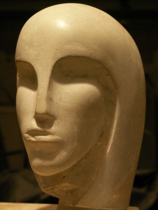 Sculpture titled "Девушка" by Victor Gribov, Original Artwork, Terra cotta