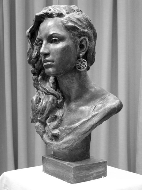 Sculpture titled "Портрет современницы" by Victoria Aleksandrovna, Original Artwork