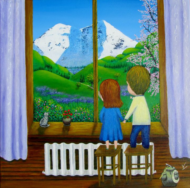 Pin Auf Naive Malerei