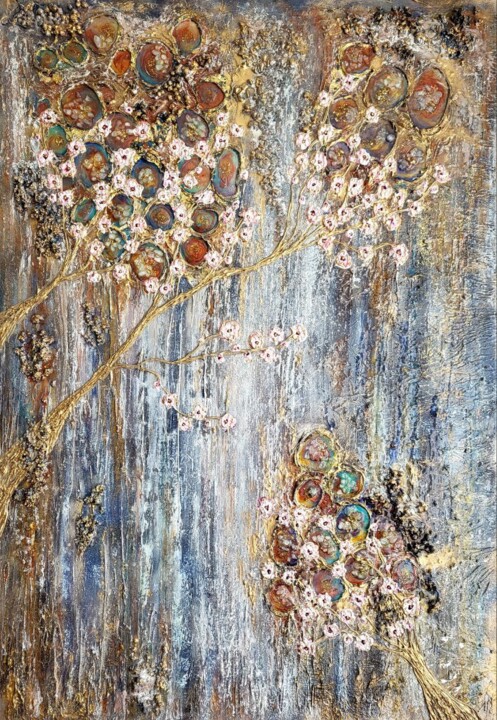 Pittura intitolato "Le printemps." da Victoria Beko, Opera d'arte originale, Lacca