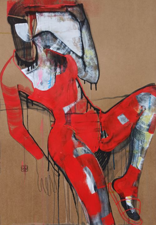 Drawing titled "Spark off. Зажигает." by Victoria Golovina, Original Art, Acrylic
