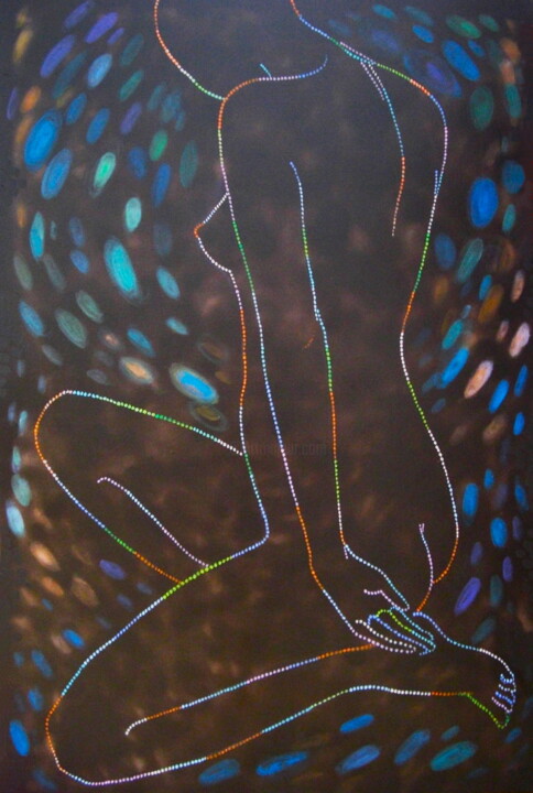 Peinture intitulée "Tenderness." par Victoria Golovina, Œuvre d'art originale, Acrylique