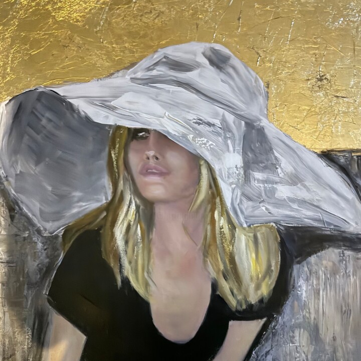 Schilderij getiteld "Golden summer" door Victoria Kiritopoulo, Origineel Kunstwerk, Olie