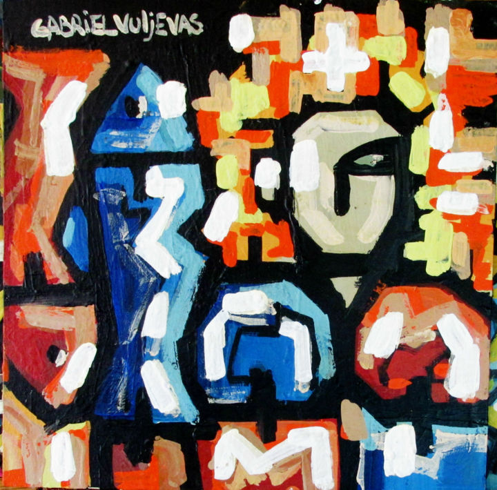 Painting titled "Oleos de  Gabriel…" by Victoria Rodriguez, Original Artwork