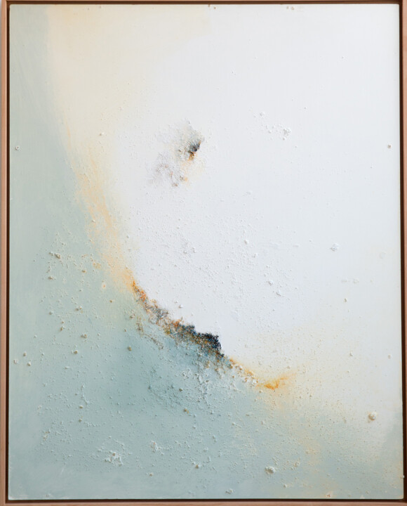 Painting titled "Resplandor" by Victoria Román, Original Artwork, Acrylic Mounted on Wood Stretcher frame
