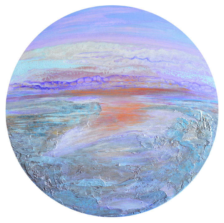Pintura titulada "Sunset II" por Viktorija Rutskaja, Obra de arte original, Acrílico