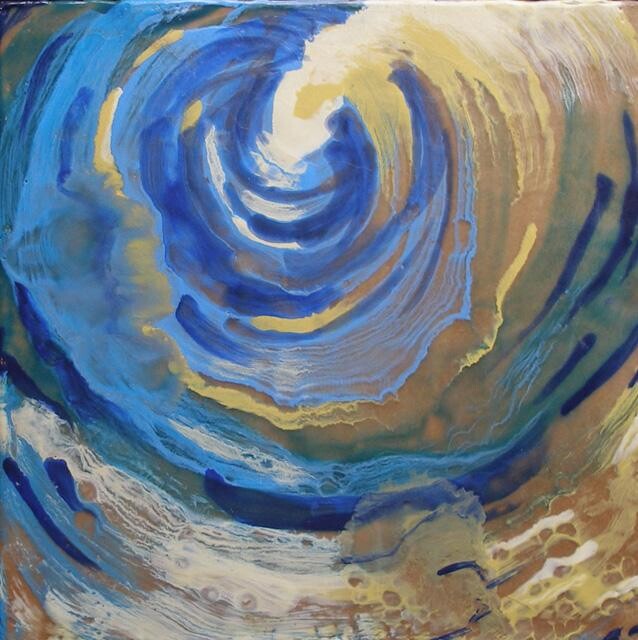 Painting titled "Vortex" by Victoria Wallace, Original Artwork