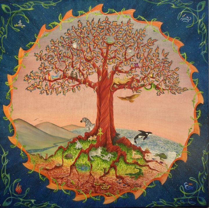 Tree Of Life Ii, Painting by Victoria Armstrong  Artmajeur